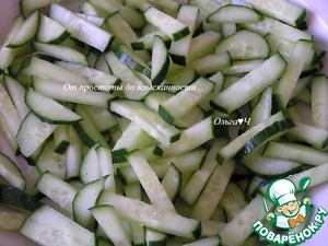 Огуречный салат с фетой