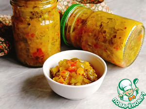 Огуречный соус-релиш с изюмом