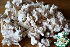 Окрошка с курицей