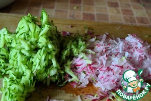 Окрошка с курицей