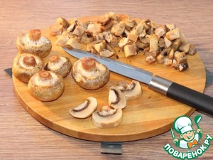 Округлые котлетки с грибной начинкой Округлые котлетки с грибной начинкой