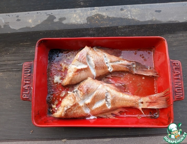 Окунь в ромовом маринаде Окунь в ромовом маринаде