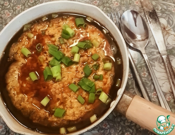 Омлет с крабом (по мотивам Теншинхан)