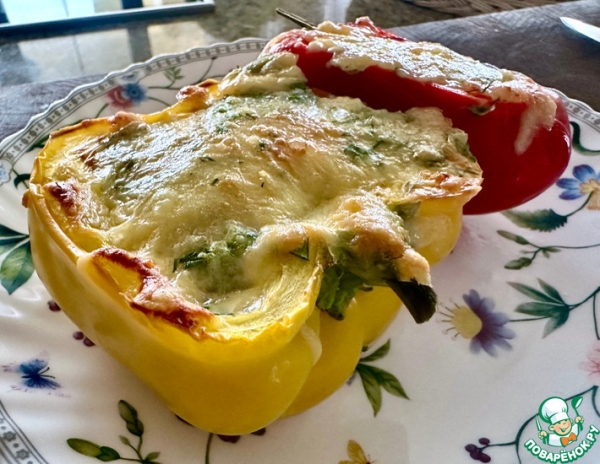Омлет в перце. Запеченный с сыром Омлет в перце. Запеченный с сыром
