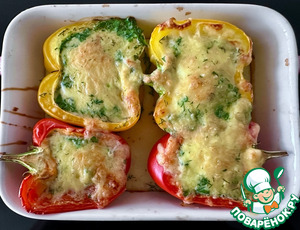 Омлет в перце. Запеченный с сыром Омлет в перце. Запеченный с сыром