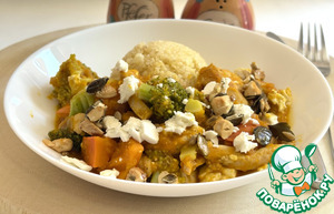 Осеннее рагу с тыквой и брокколи Осеннее рагу с тыквой и брокколи
