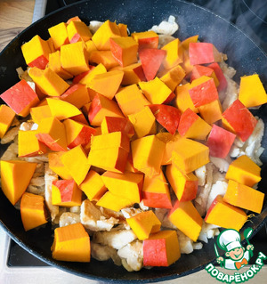 Осеннее рагу с тыквой и брокколи Осеннее рагу с тыквой и брокколи