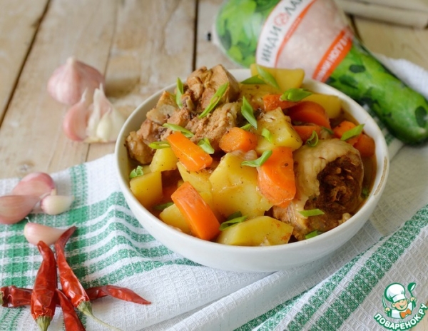 Острое рагу из индейки "А-ля Такторитан"