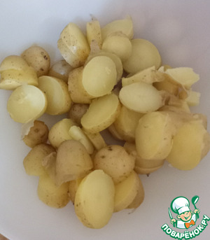 Острый картофельный салат с арахисовым иаслом