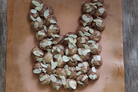 Отрывной пирог "пасхальный кролик" Отрывной пирог "пасхальный кролик"