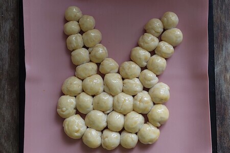 Отрывной пирог "пасхальный кролик" Отрывной пирог "пасхальный кролик"