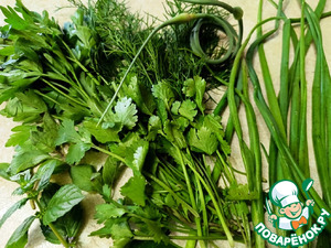 Отварной картофель с сезонной зеленью