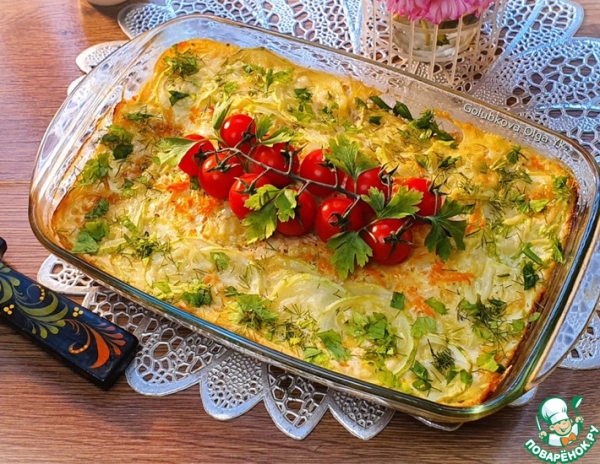 Овощи под молочным соусом