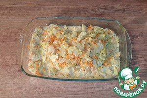 Овощи под молочным соусом
