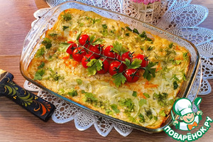 Овощи под молочным соусом