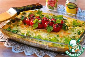 Овощи под молочным соусом