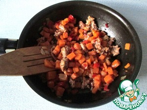 Овощи с бататом на сковороде Овощи с бататом на сковороде