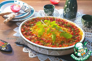 Овощная запеканка с манной крупой
