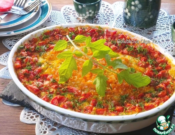 Овощная запеканка с манной крупой