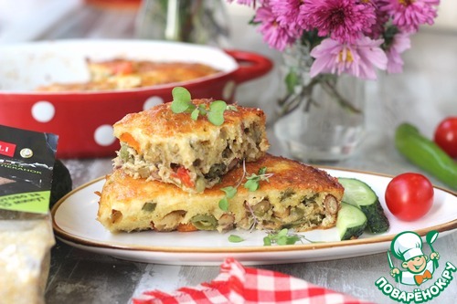 Овощная запеканка с полентой Овощная запеканка с полентой