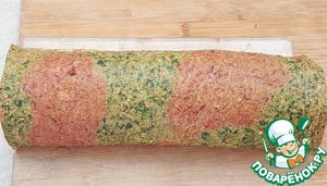 Овощной рулет с яичным салатом