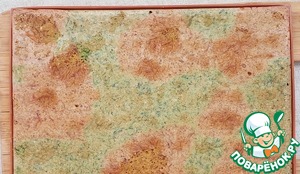 Овощной рулет с яичным салатом