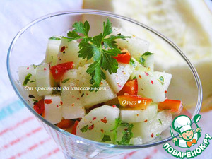 Овощной салат с дыней