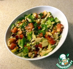 Овощной салат с яблоком и клюквой Овощной салат с яблоком и клюквой