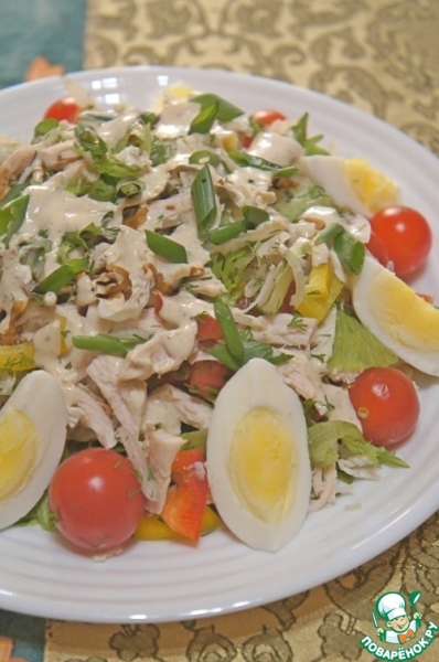 Овощной салат с курочкой Овощной салат с курочкой