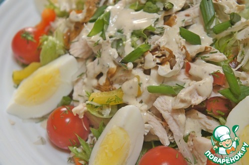 Овощной салат с курочкой Овощной салат с курочкой