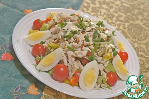 Овощной салат с курочкой Овощной салат с курочкой