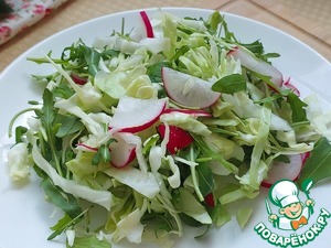 Овощной салат с вареным адыгейским сыром Овощной салат с вареным адыгейским сыром