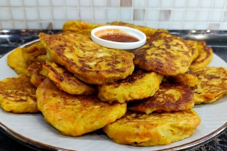 Овощные оладьи
