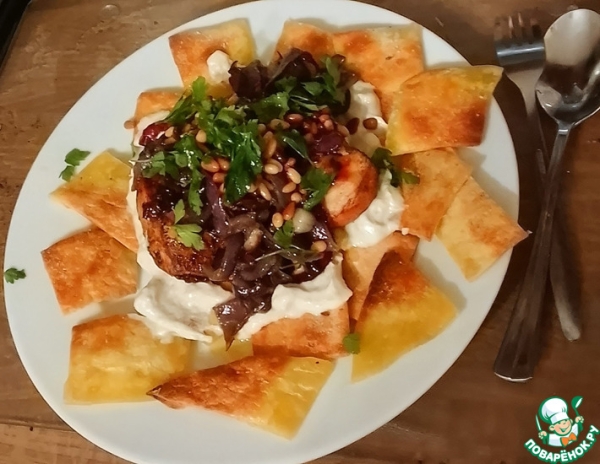 Палестинское блюдо с курицей "Фаттет Мусахан"