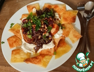 Палестинское блюдо с курицей "Фаттет Мусахан"