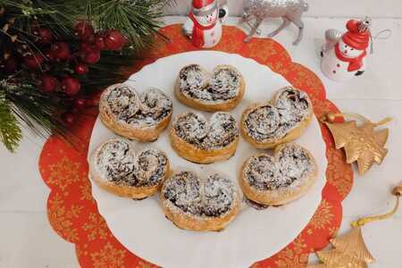 Пальмье с фруктово-пряной начикой Пальмье с фруктово-пряной начикой