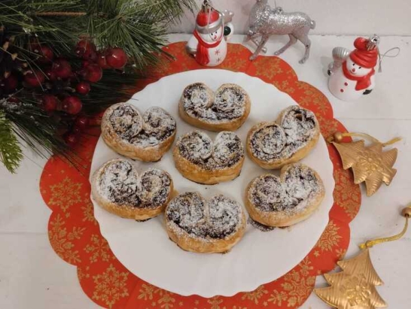 Пальмье с фруктово-пряной начикой Пальмье с фруктово-пряной начикой