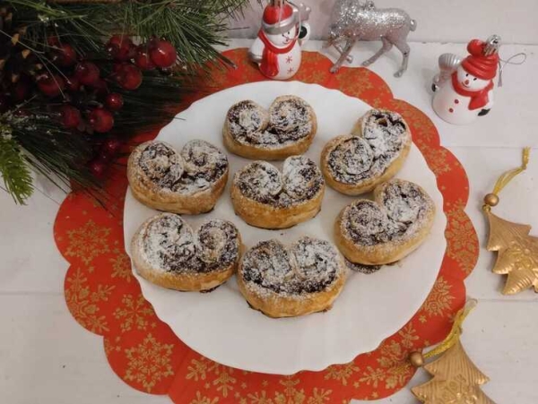 Пальмье с фруктово-пряной начикой Пальмье с фруктово-пряной начикой