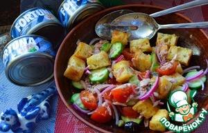 Панцанелла с тунцом и каперсами Панцанелла с тунцом и каперсами