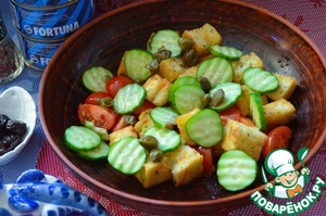 Панцанелла с тунцом и каперсами Панцанелла с тунцом и каперсами