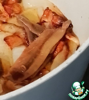 Паста из карамелизованного лука с анчоусами Паста из карамелизованного лука с анчоусами