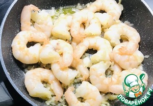 Паста с креветками, лимоном и чесноком Паста с креветками, лимоном и чесноком