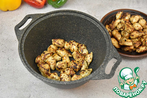 Паста с курицей фахита