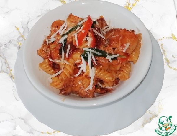 Паста с курицей по-тоскански Паста с курицей по-тоскански
