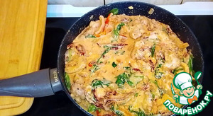 Паста с курицей по-тоскански Паста с курицей по-тоскански