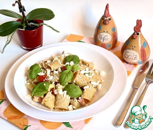 Паста с овощами и фетой из духовки Паста с овощами и фетой из духовки