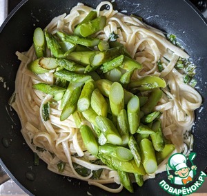 Паста со спаржей и черемшой Паста со спаржей и черемшой