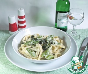 Паста со спаржей и черемшой Паста со спаржей и черемшой