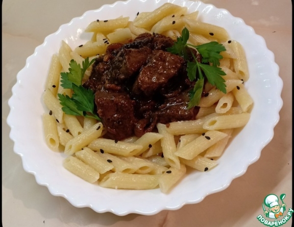 Печень говяжья с луком Печень говяжья с луком