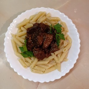 Печень говяжья с луком Печень говяжья с луком